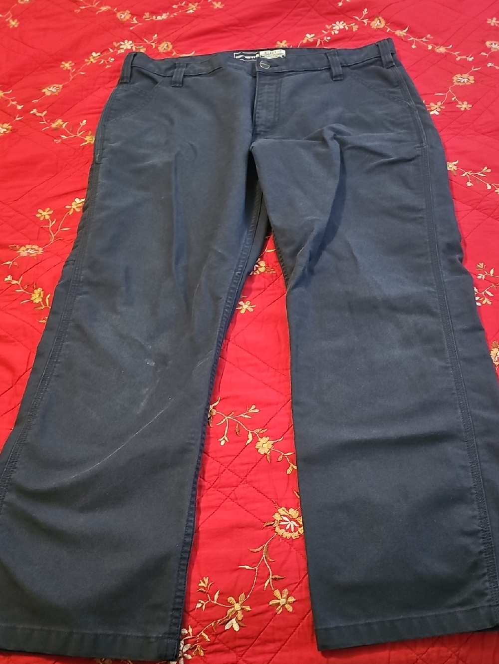 Carhartt Navy Straight-Leg Chinos